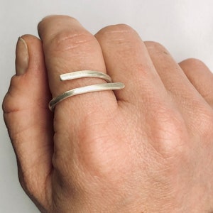 Sterling silver wrap ring image 3