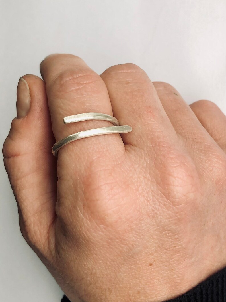 Sterling silver wrap ring image 3