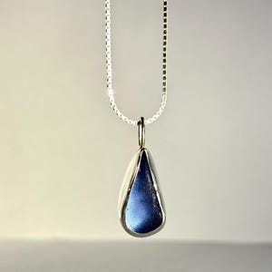 sea glass mermaids tear pendant necklace