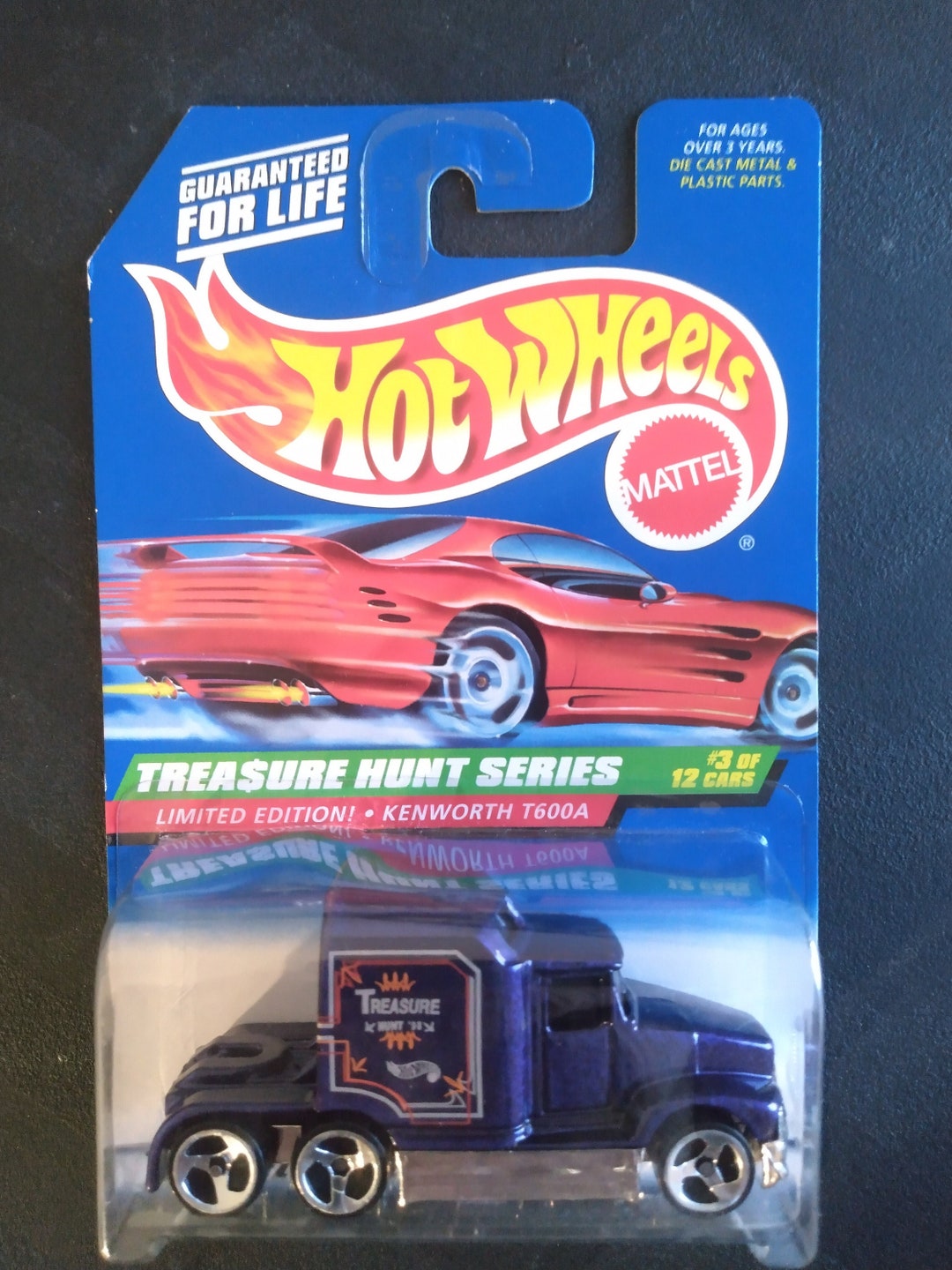 1998 Hot Wheels Treasure Hunt Kenworth T600A #3/12, MOMC - Etsy