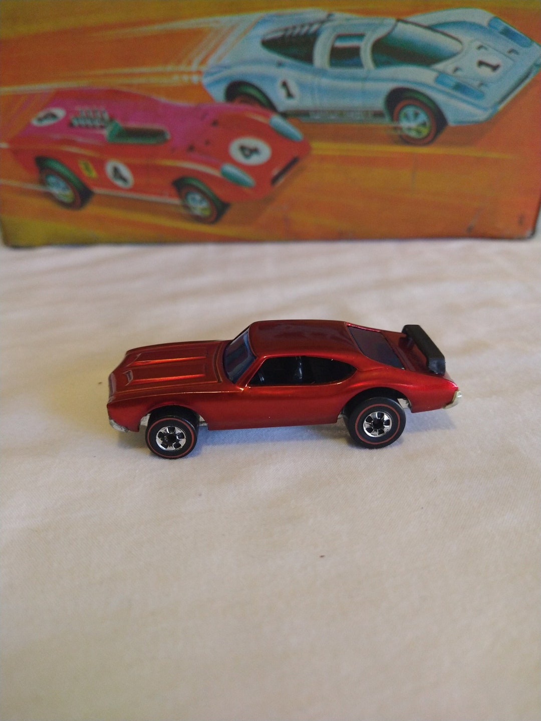 Pegatinas (calcomanías) Para Coche Hot Wheels Redline - Modelo Oldsmobile 442 Con Diseño De Estrellas - Color Azul