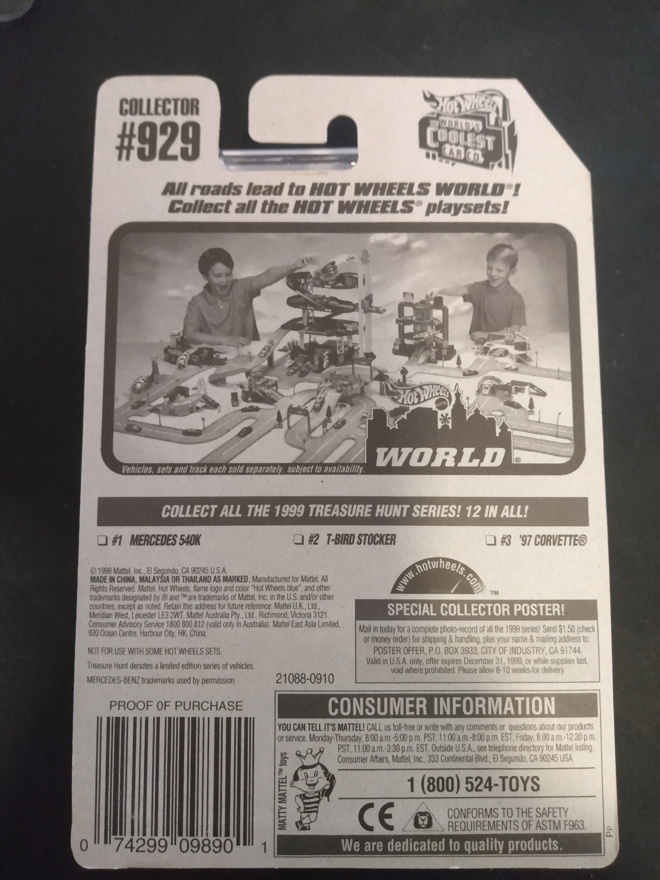 1999 Hot Wheels Treasure Hunt Mercedes 540K #1/12 , MOMC - Etsy