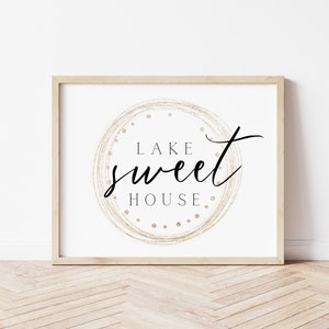 New Lake house gift, Lake house sign, vacation home decor, lake house decor for wall, lake lover gift, summer lake, summer prints, lake art