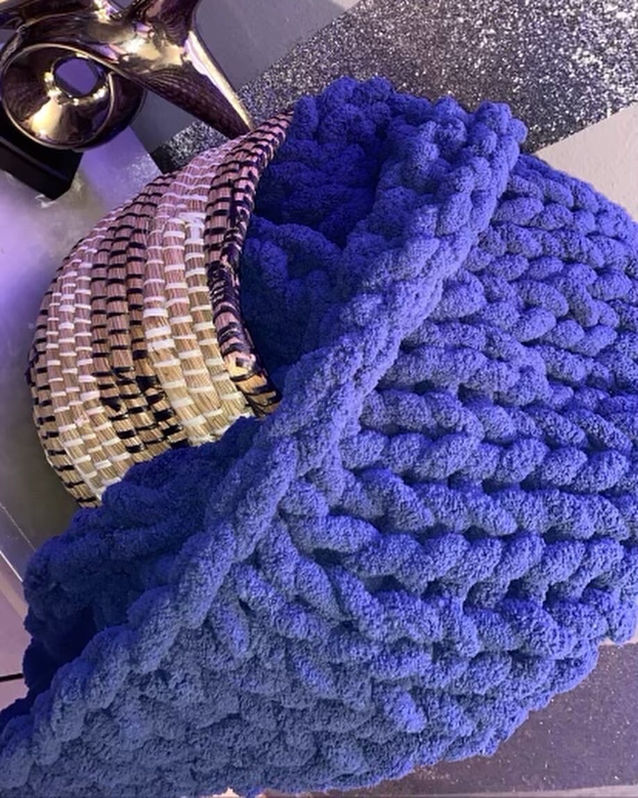 Chunky Knit Blanket Wedding Gift Mothers Day Gift Christmas Etsy