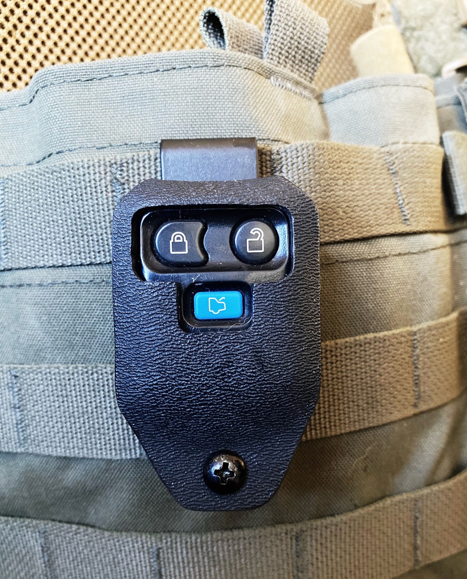Tactical Key Fob Holder for Molle Vest or Belt. Item is Made Etsy