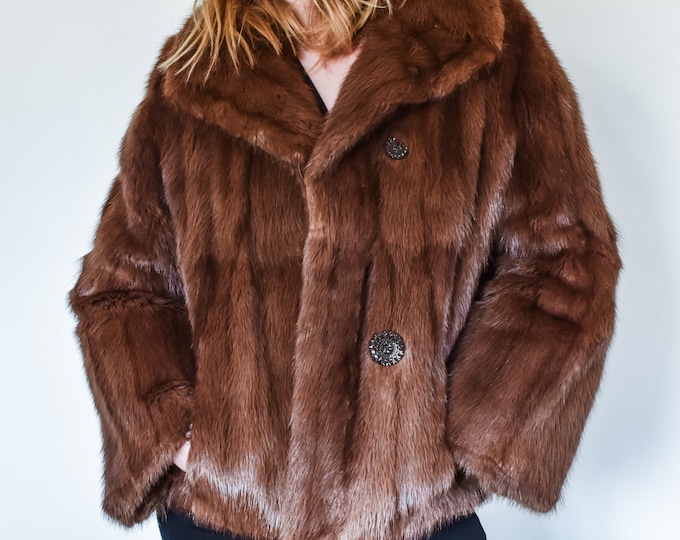 Featured listing image: Vintage 1950s Fur Salon Mink Coat (Made in Canada)