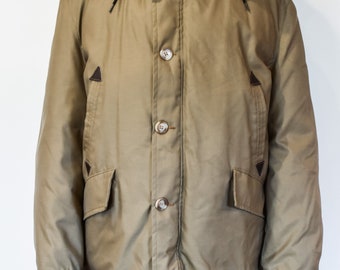 Vintage Arctic Woods Down Parka W/coyote Fur Trim Hood and