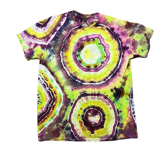Dust in A Baggie Geode Tie Dye Tshirt Tie Dye Ice Dyed Etsy