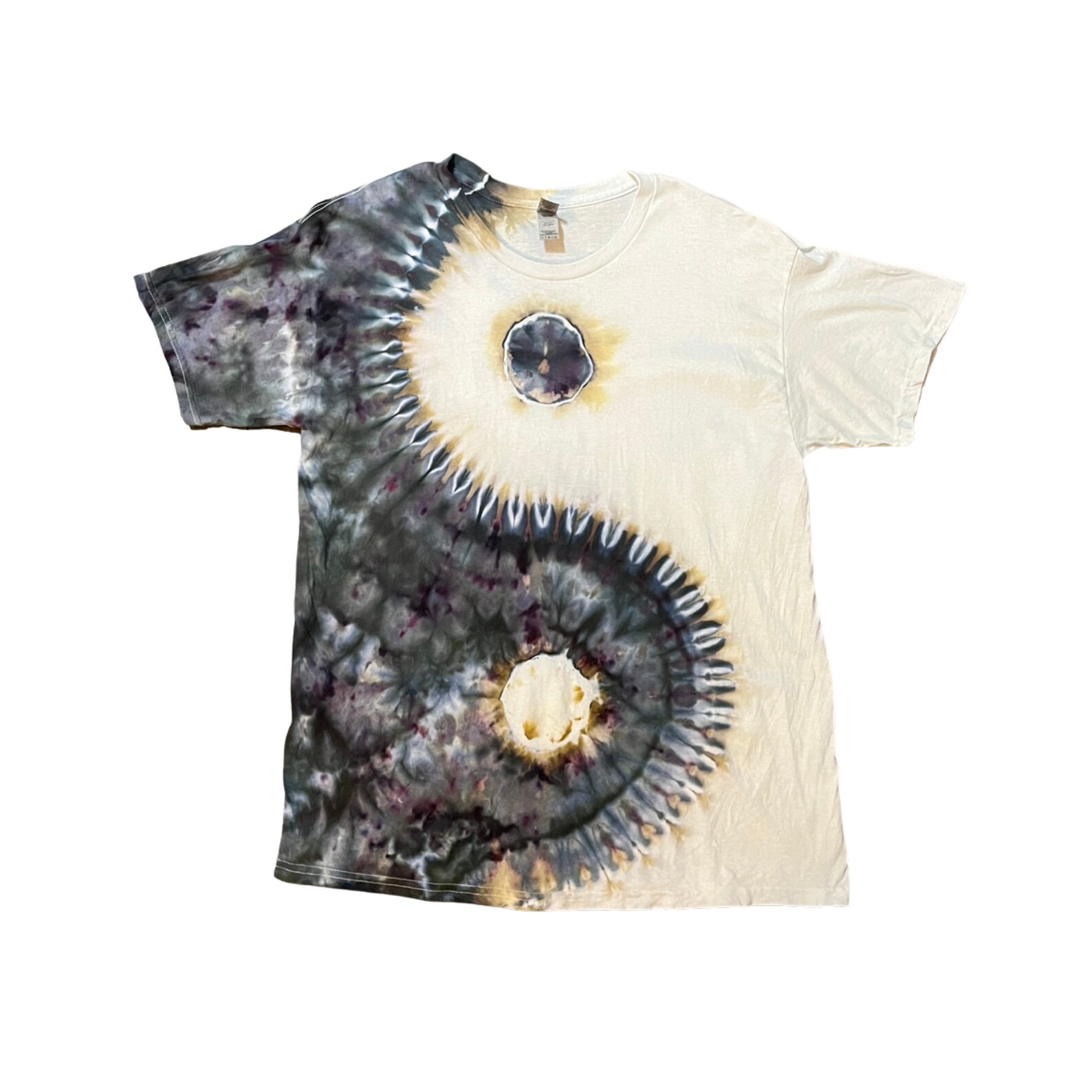 YanYan Cotton Bao Stripe Tee with Flowers in Black/White main image 0