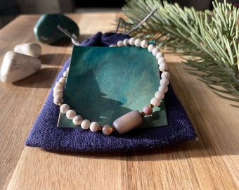 Howlite and Jasper “Storm” Bracelet