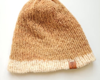 Soft Beige Knitted Hat