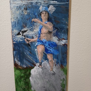 Hermes Ascending Acrylic Painting