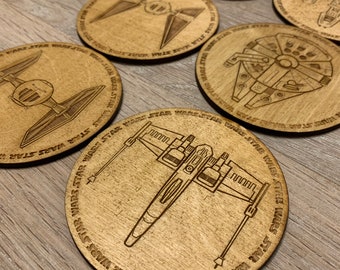 Star Wars Inspired Ship Coasters