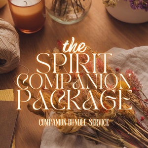 PACOTE COMPANHEIRO ESPIRITUAL | Coleção de Serviços de Proteção Espiritual | Cartas de Oráculo de Tarô, Bibliomancia, Shufflemancia
