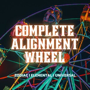 La lectura completa de la rueda de alineación / Tu energía zodiacal, elemental y universal / Tarot, cartas del oráculo, adivinación con runas del Elder Futhark