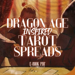Tarot inspiré de Dragon Age : Ebook PDF | 40 cartes à tartiner inspirées de jeux Dragon Age | Lectures disponibles | Origines, Inquisition et plus