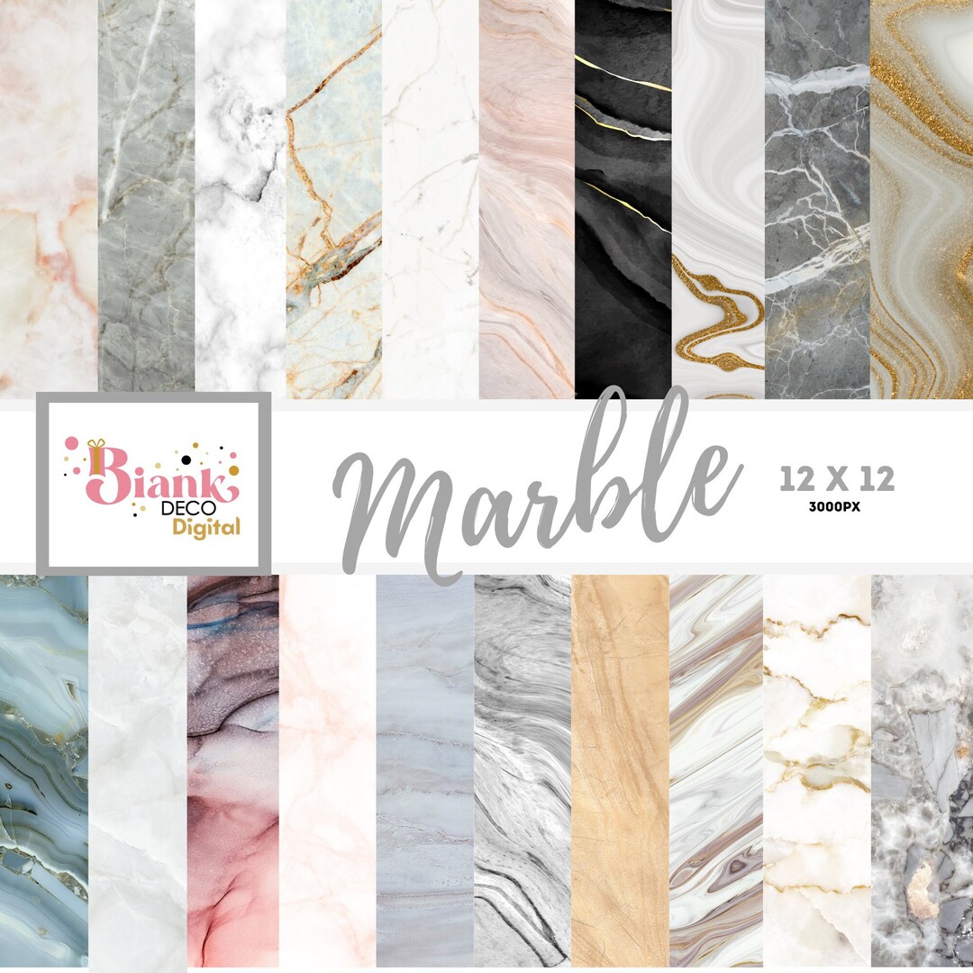 Marble Papers, Marble Scrapbook, Digital File, Png, Marble Textures