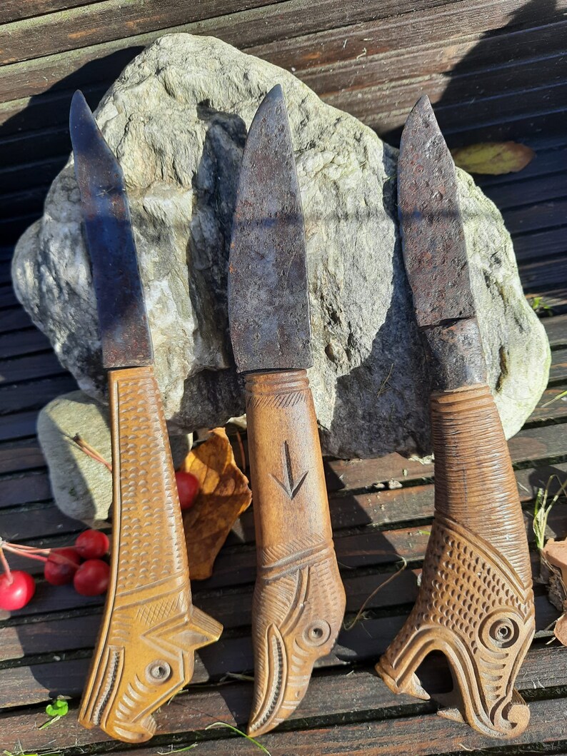 Historical Vikings Knife for Collectors Moose Antlers Etsy