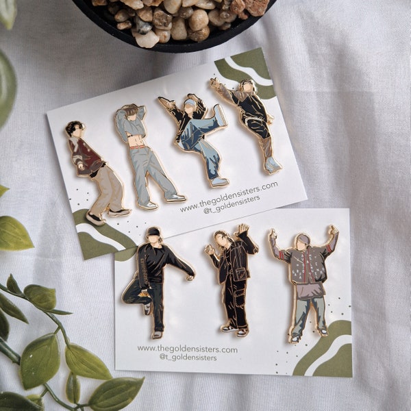 Run Dance Practice pins