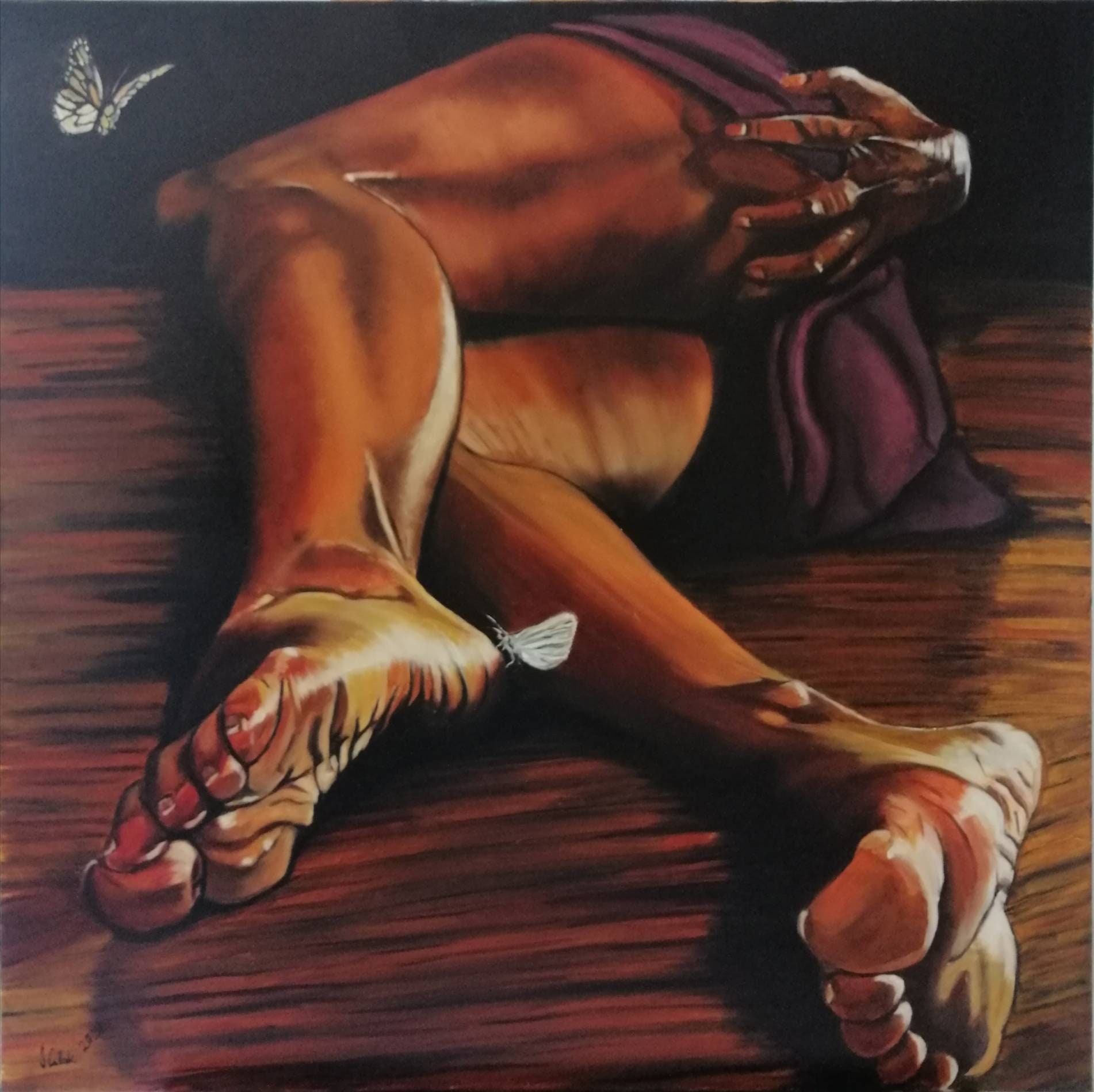 erotic art paint Original Nude Woman Wall Art Erotic Art Foot Painting Portrait on Canvas  Oil Painting - Etsy UK