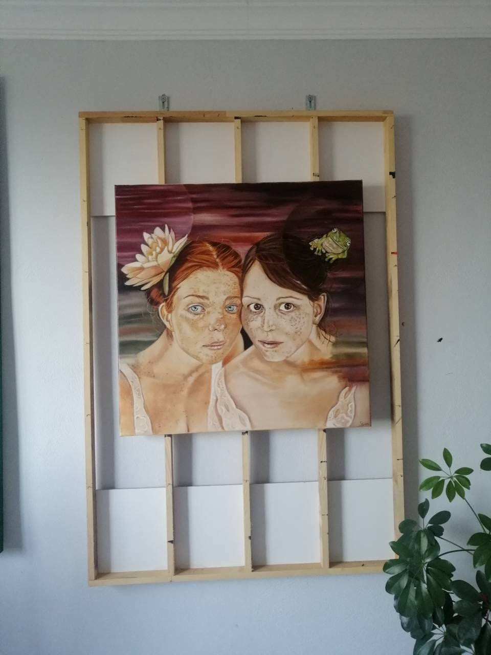 Original Woman Portrait Oil Painting on Canvas Work - Etsy