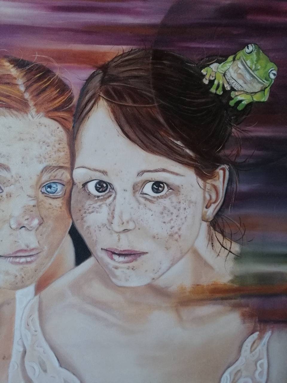 Original Woman Portrait Oil Painting on Canvas Work - Etsy