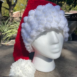 Long Stocking Cap, Handmade Crochet Hat, Unisex Winter Hat