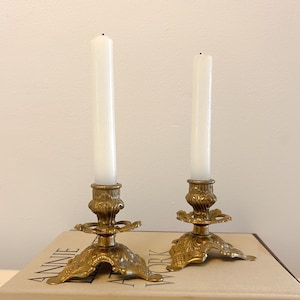 Vintage Brass Candlestick Holder Elegant Antique Decor for Classic Interior Gifts