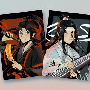 WangXian Prints - Wei Wuxian Lan Wangji - MXTX MDZS Grandmaster of Demonic Cultivation - Wei Ying Lan Zhan Wwx Lwj Mo Dao Zu Shi The Untamed