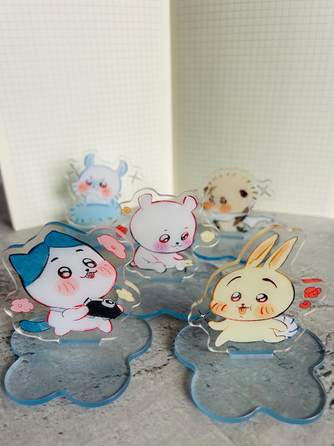 【Chiikawa】「京もうすぐ死にそうです」アクスタ10個コンプセット Chiikawa Standees! - 2.5” Standee Chiikawa Hachiware Usagi Rakko