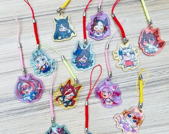 Umamusume 1,5 ”Telefon Anhänger - Uma Musume Hübsche Derby Schlüsselanhänger Oguri Cap Goldship haru urara daiwa Scharlach Agnes Tachyon Reis Dusche