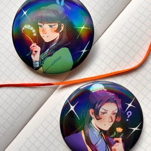 JinMao Button Badges - Jinshi Maomao Apothecary Diaries Kusuriya no Hitorigoto pin for ita bag collection