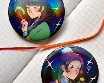 JinMao Button Badges - Jinshi Maomao Apothecary Diaries Kusuriya no Hitorigoto pin for ita bag collection