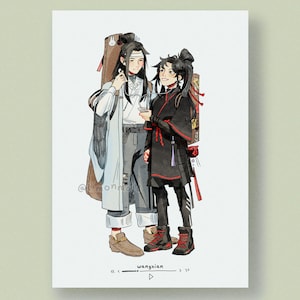 Wangxian Print - Modern AU Wei Wuxian Lan Wangji MXTX MDZS