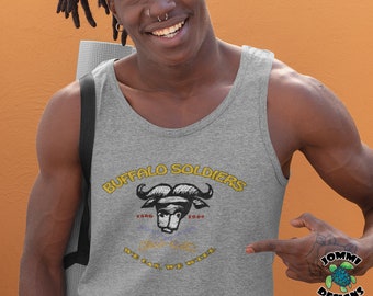 Black pride tank top, black history tank top, black lives matter top, military unit top, afro-american top, juneteenth ttop, Buffalo Soldier