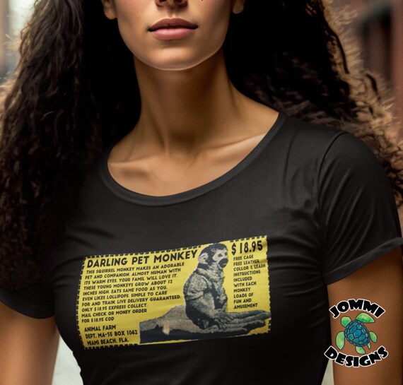 Vintage T Shirts Comic Book Ad Tee Vintage Ads Tee Retro Comic Tee Retro Pop Art Tee Nostalgic Tee Comic Book Classic Tee Pet Monkey Etsy