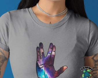 Camiseta Vulcan Hand Galaxy: Camiseta Trekkie de ciencia ficción