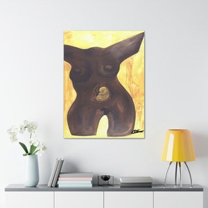 Contemporary art/ Contemporary African art/ African American Art / Canvas painting / Abstract Art / &quot;Negro Mother&quot;
