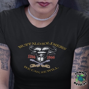 Buffalo Soldiers Black History tshirt, black pride tee, afro-american military unit tee, juneteenth tee, black heritage tee, afrocentric tee