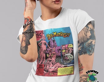 Sea Monkeys Comic book ad tee, Vintage comic book tee, Retro comic Ad tee, retro pop art Ad, nostalgic comic Ad tee, classic comic book tee