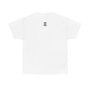 May include: White t-shirt with a small green and blue logo on the back that says "Forever Designs".