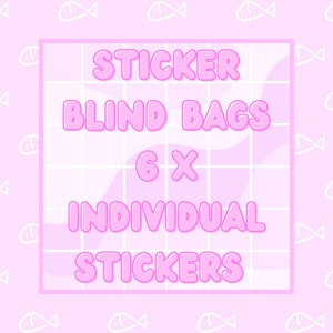 journal stickers cute stickers kawaii laptop stickers cute planner stickers kawaii stickers Blind Bags 6 x stickers