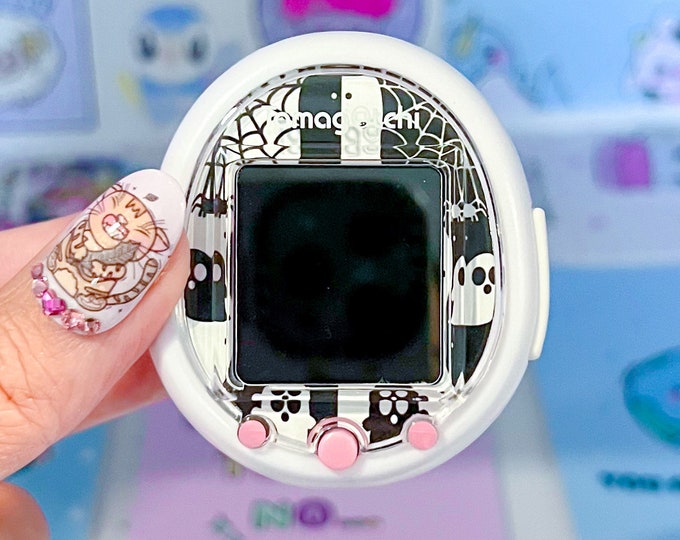 Tamagotchi Smart Watch Faceplates Black and White Ghost Kawaii Covers