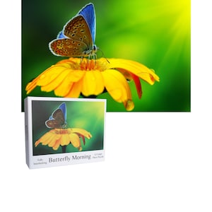 Schmetterling Morgen 12 Teile Puzzle | Demenz Puzzle | Demenz Geschenk | Einfache Puzzles für Senioren | Memory Pflege | Demenz Aktivitäten