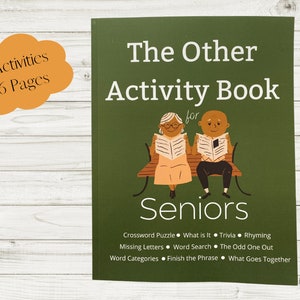 The Other Activity Book for Seniors | Dementia Workbook | Dementia Gift | Senior Brain Games | Large Print Puzzles | Alzheimer&#39;s Activities