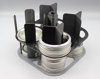 Stackable Canning Jar Lid & Ring Organizers