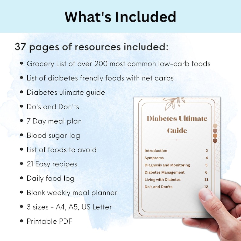 Diabetic food list and low carb chart for managing blood sugar, ideal for beginners or prediabetes lifestyle changes