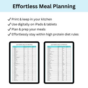 Instant download protein guide for fitness enthusiasts wanting easy access to macro-friendly foods