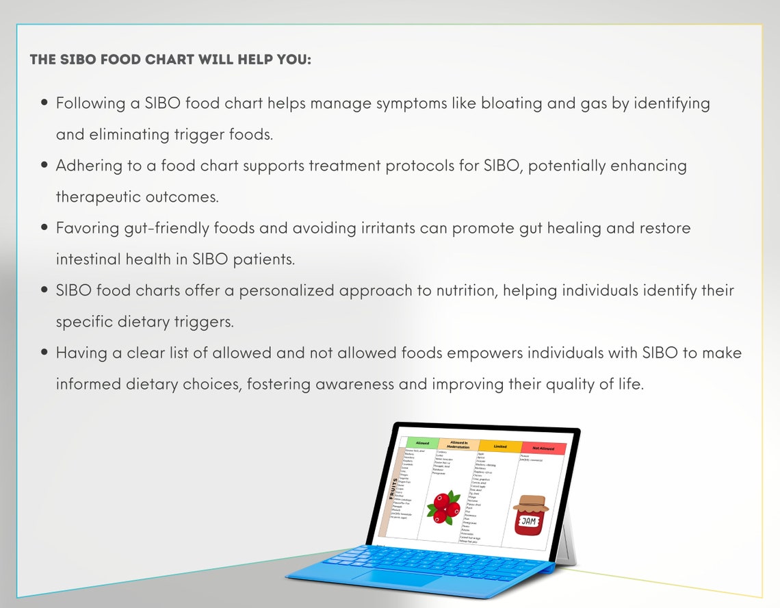 SIBO Food List Sibo Diet Sibo Food Chart Fodmap Chart Low Fodmap Diet SIBO Foods To Avoid