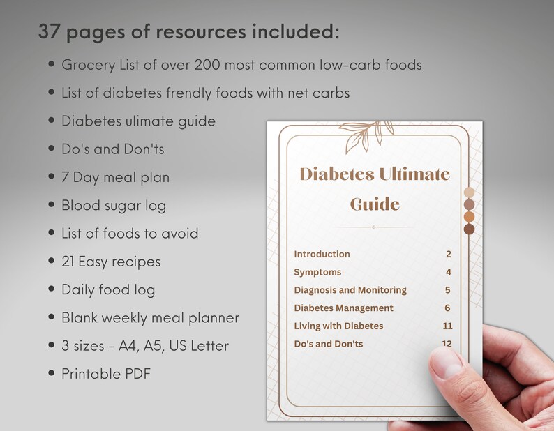Diabetes Meal Plan Diabetic Food List Diabetic Food Chart Etsy Australia